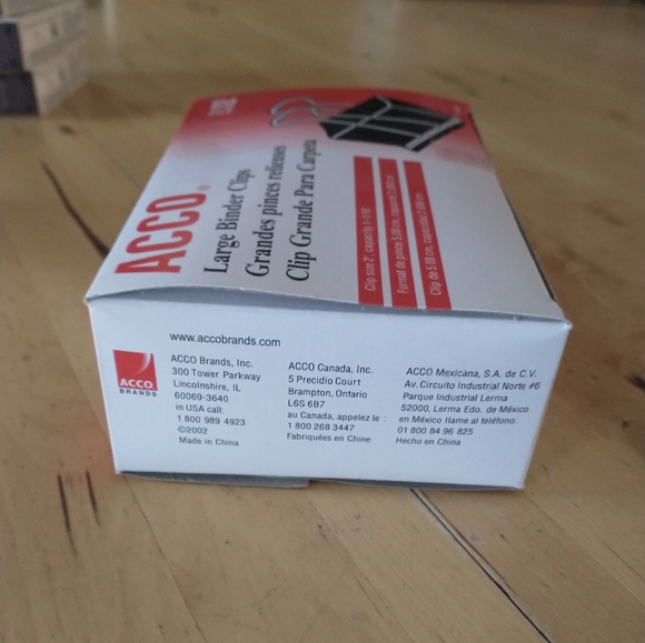 ACCO NIB 2" Large Binder Clips - Picture 2 of 3